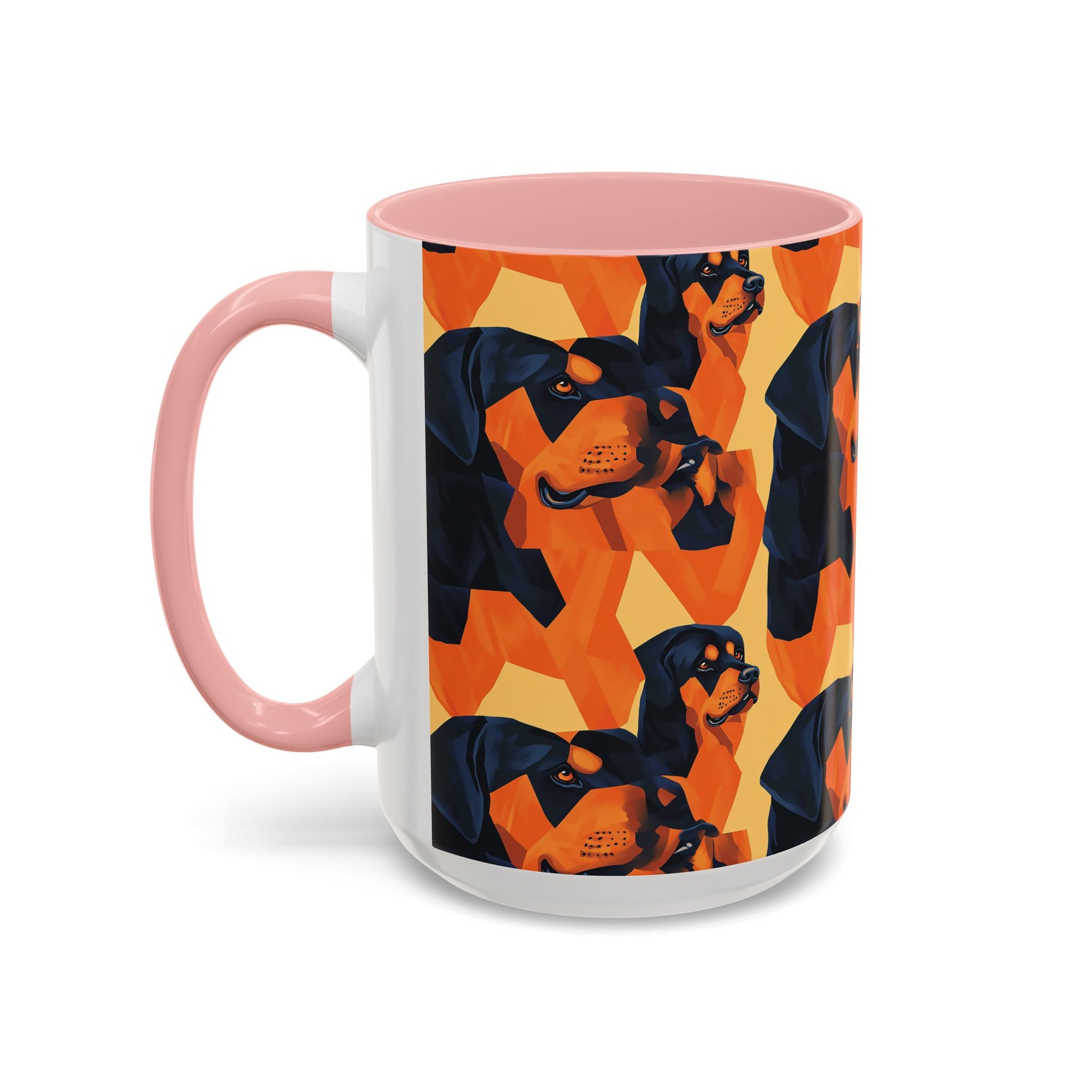 Rottweiler Chic Pawsitivity Accent Coffee Mug