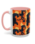 Rottweiler Chic Pawsitivity Accent Coffee Mug