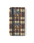 Pawsome Rottweiler Royalty Plaid Flip Cases