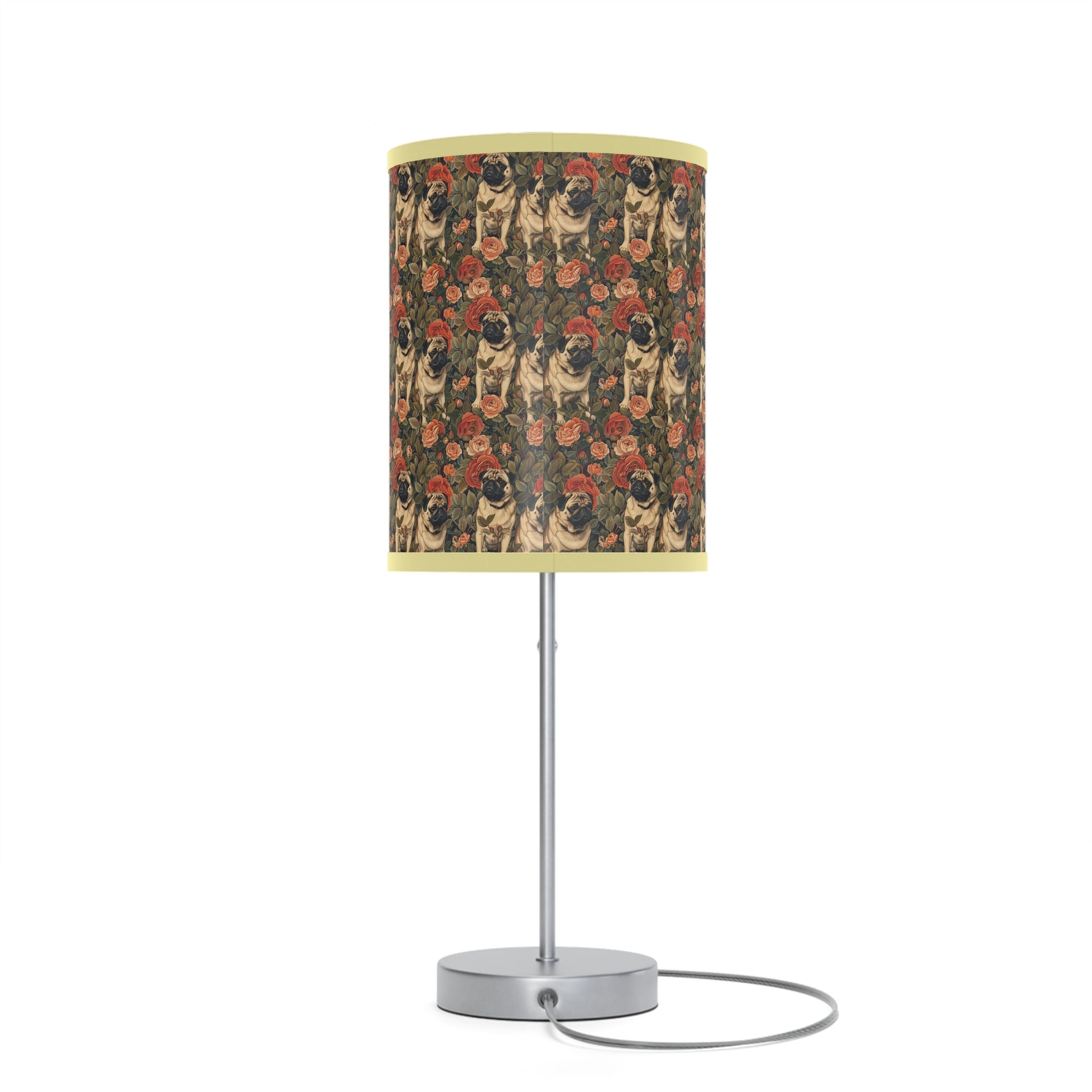 Blooming Pug Paradise Lamp on a Stand