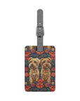 Yorkie Charm Twins Luggage Tag