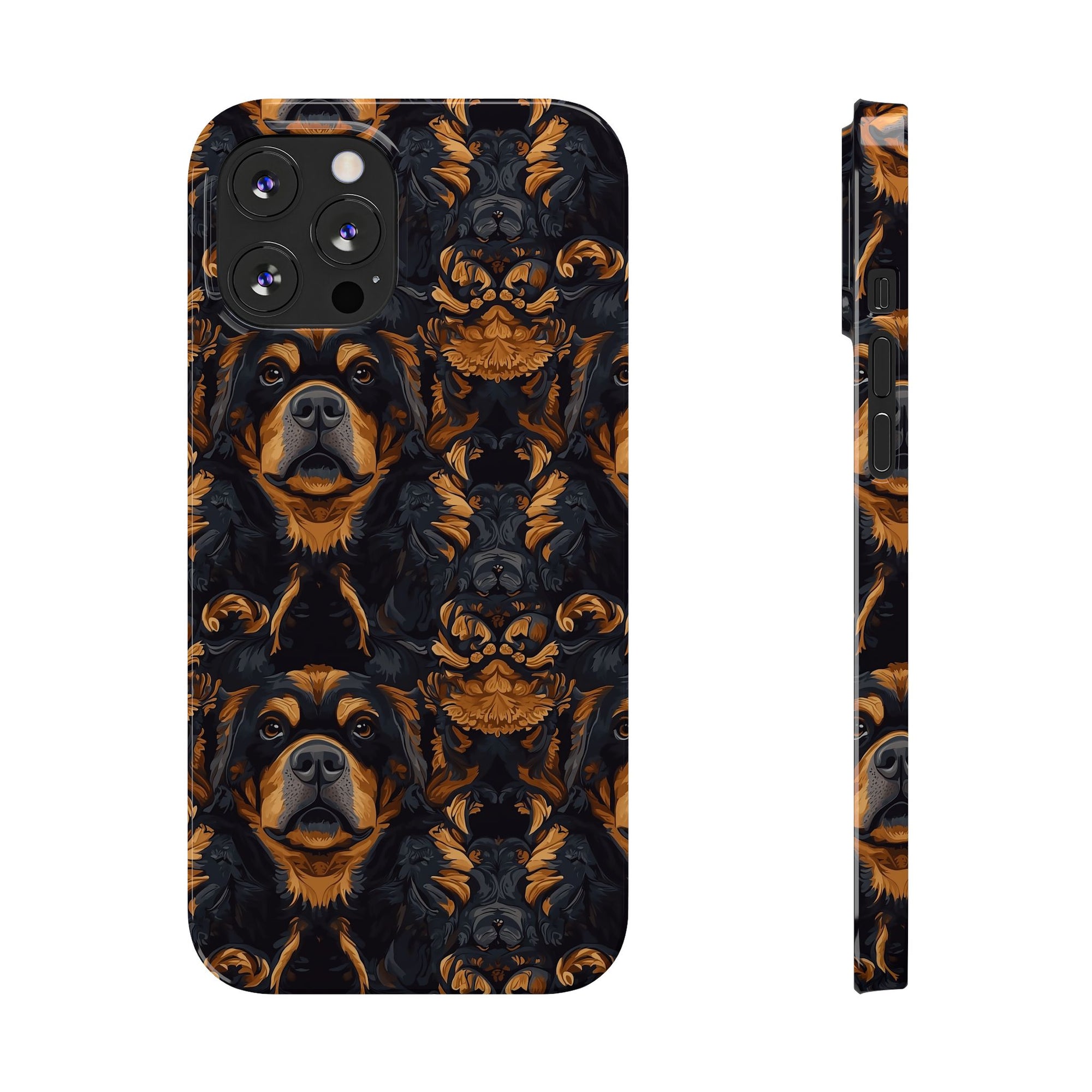 Modern Rottweiler Royalty Slim Phone Cases