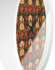 Golden Pawsatronic Tapestry Wall Clock