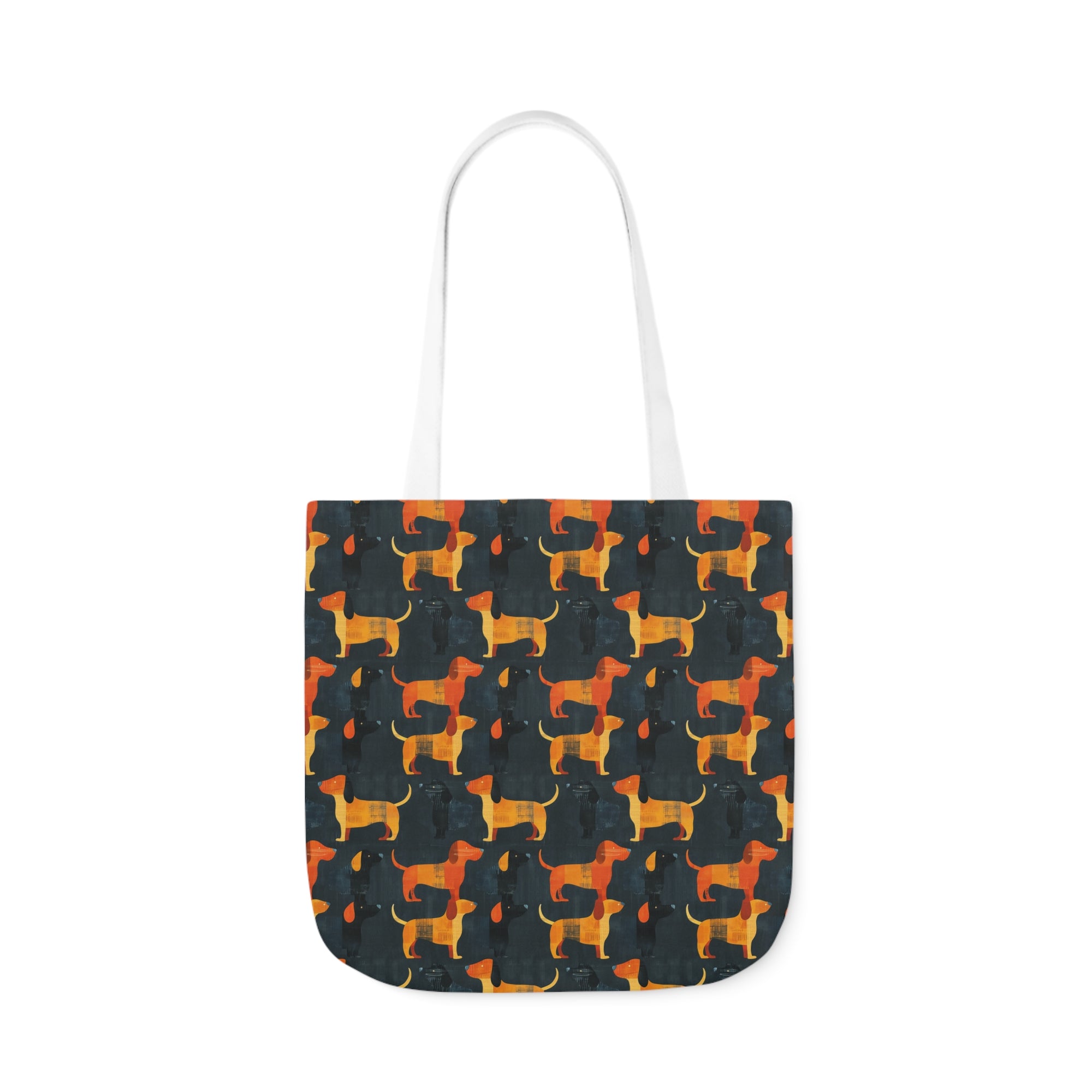 Dapper Dachshund Noir Glow Canvas Tote Bag