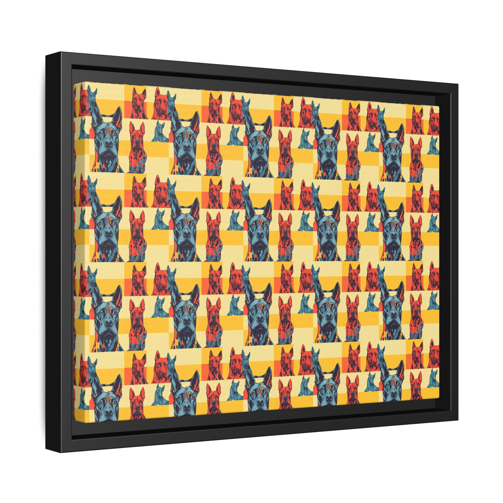 Dane-tastic Marvelous Mutt Mode Matte Canvas, Framed