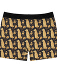 Golden Paws Floral Frenchie Men's Boxer Briefs