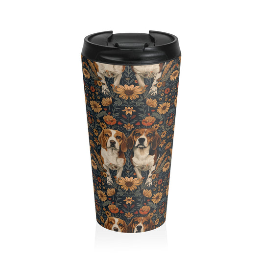 Beagle Buddies Meadow Magic Stainless Steel Travel Mug