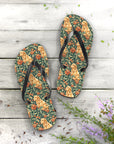 Blooming Goldie Glam Flip Flops