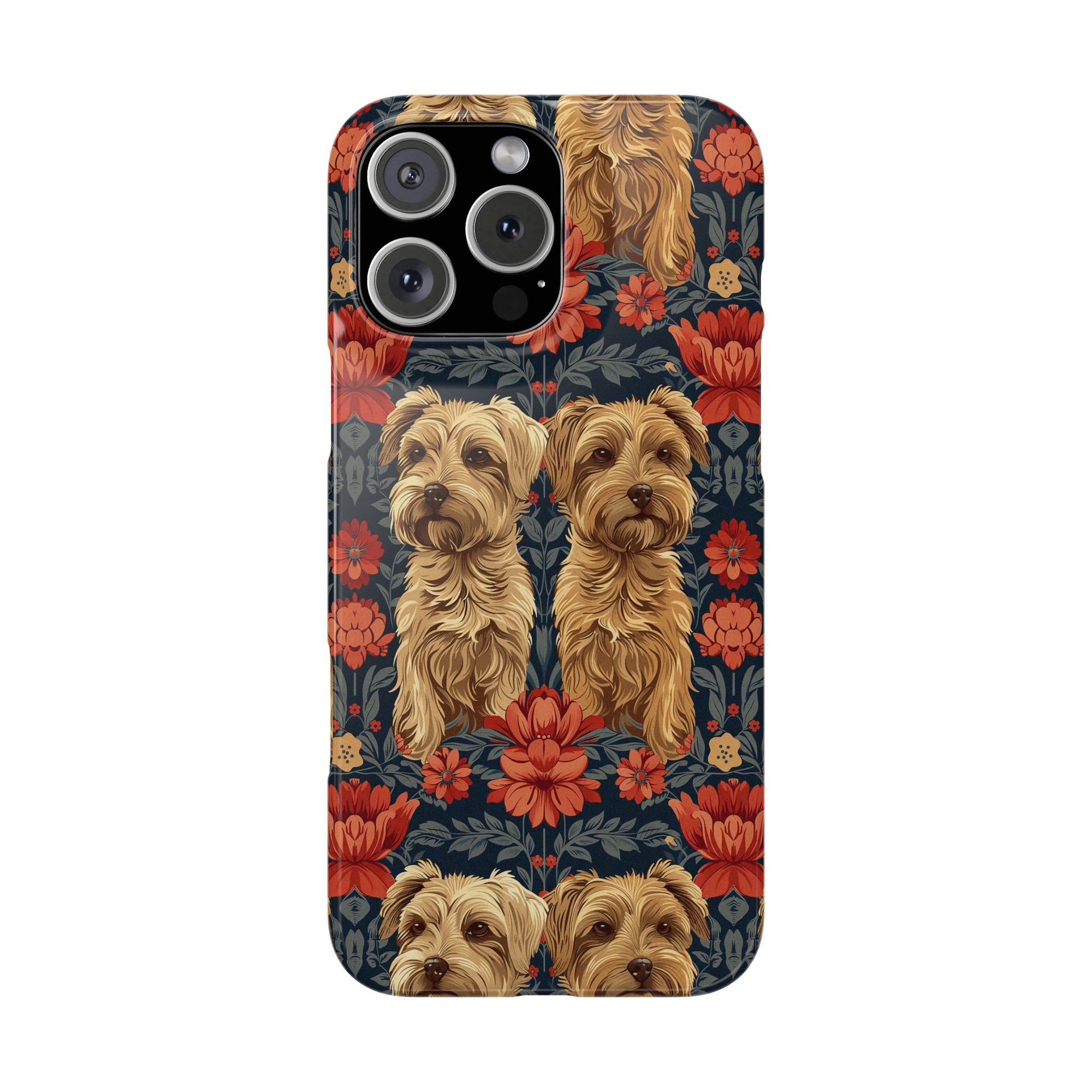 Yorkie Charm Twins Slim Phone Cases