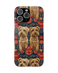 Yorkie Charm Twins Slim Phone Cases