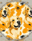 Golden Glitz 'n Glamour Woofwear Ceramic Coaster