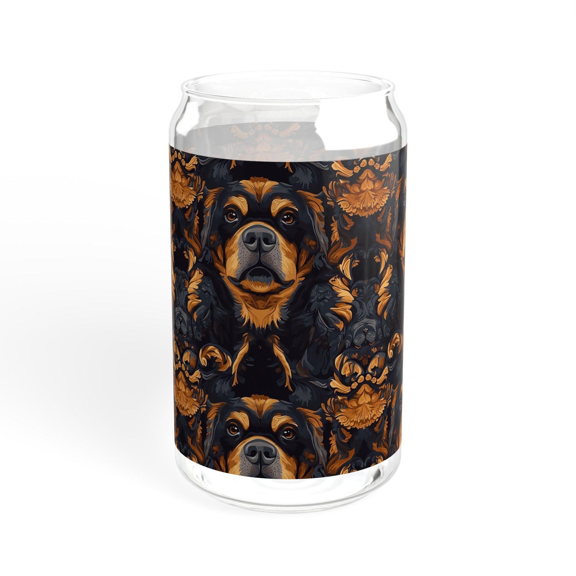 Modern Rottweiler Royalty Sipper Glass