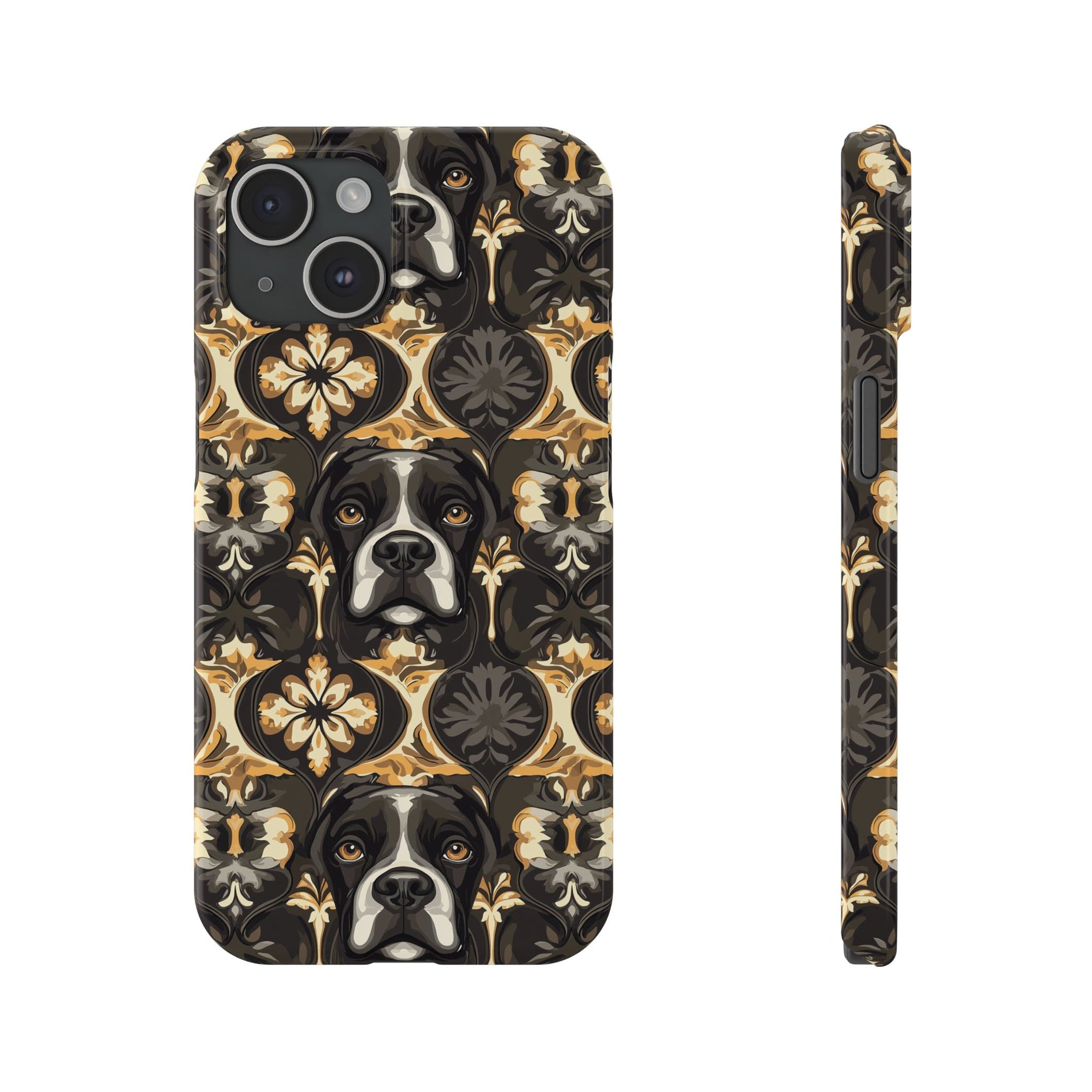 Manor Pup Boxer Royale Slim Phone Cases