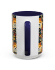 Corgi Rainbow Vine Dream Accent Coffee Mug