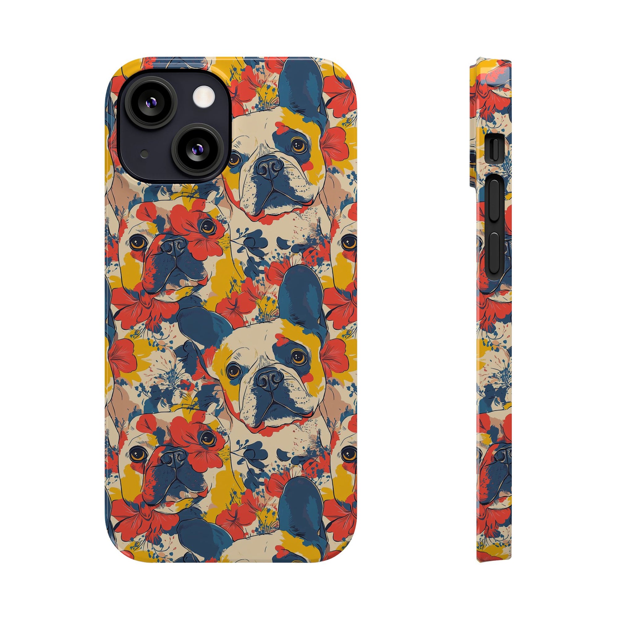 Bloom Pup Frenchietastic Splatter Slim Phone Cases