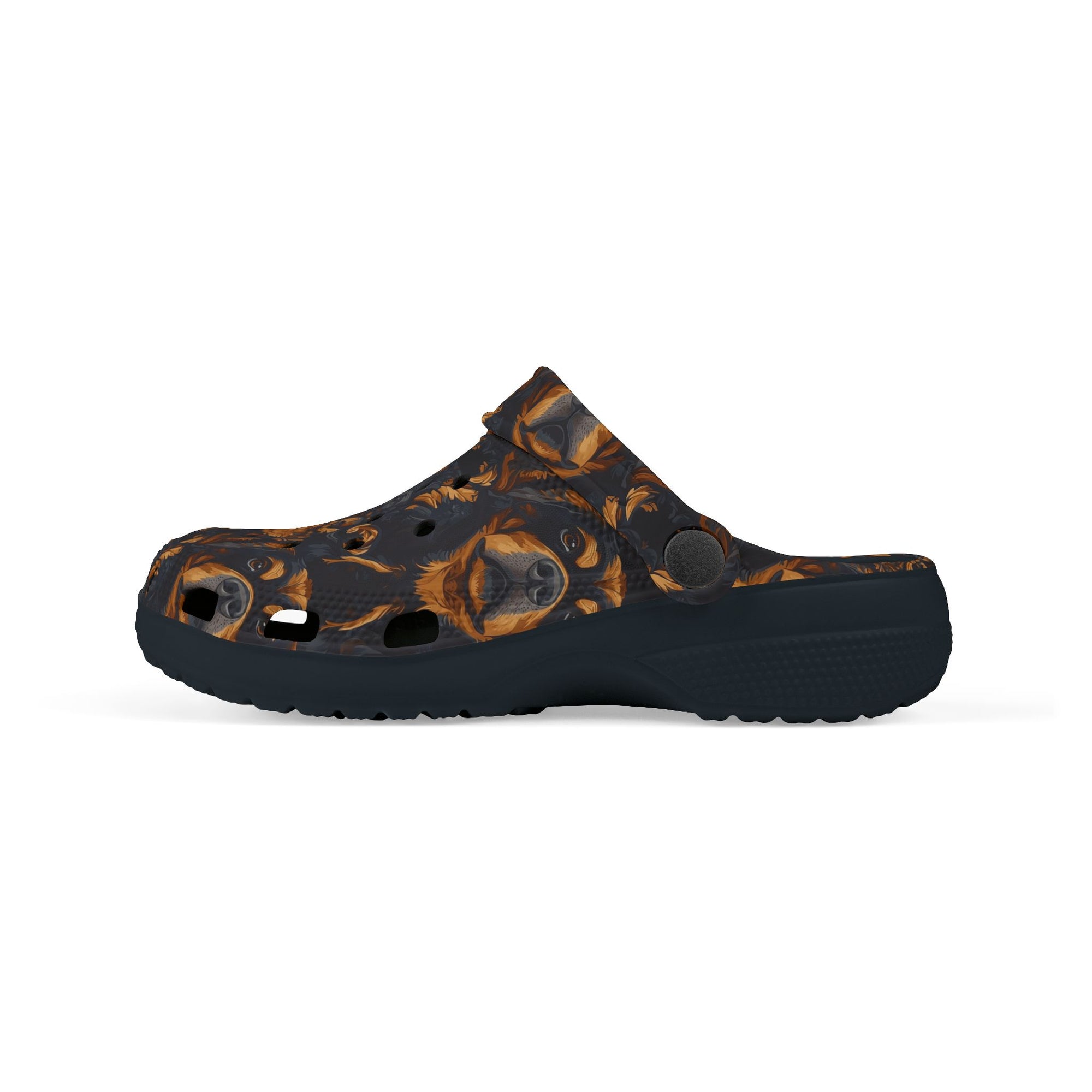 Modern Rottweiler Royalty Kid&#39;s Foam Clogs