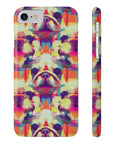 Glitchy Bulldog Blitz Slim Phone Cases