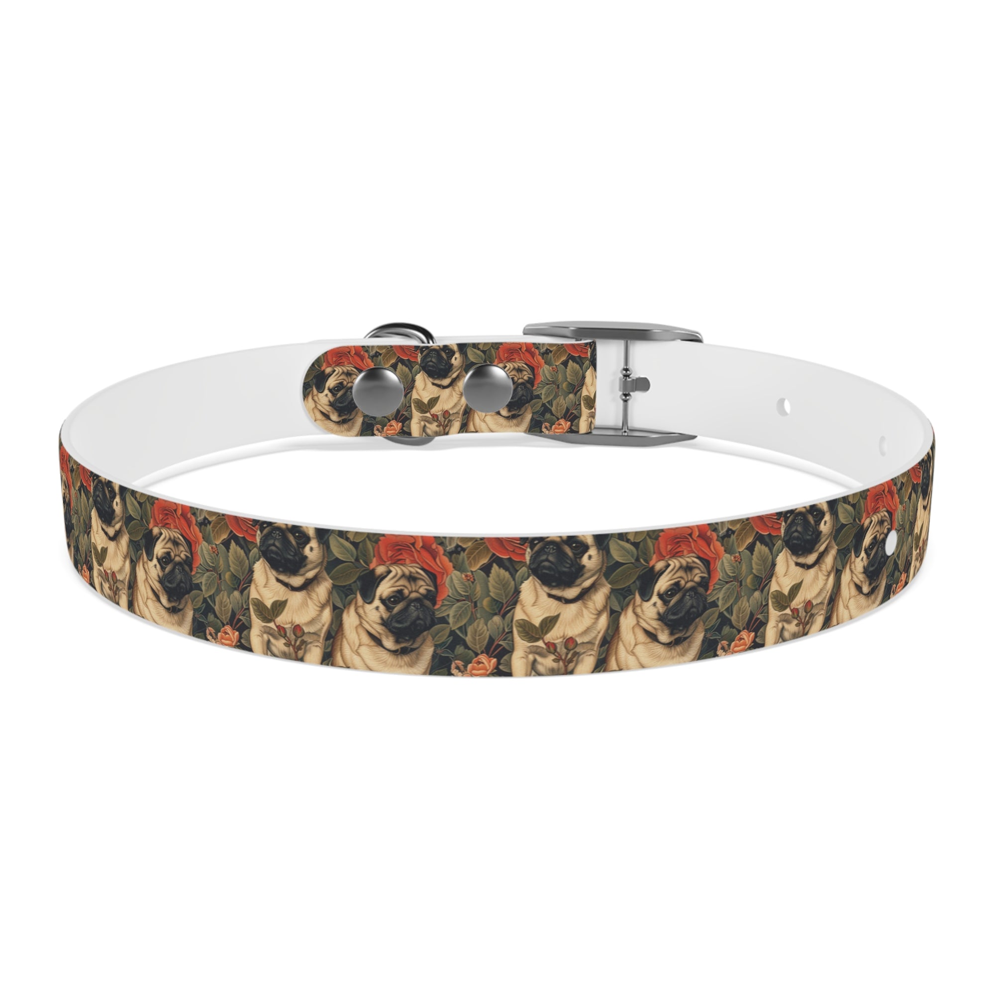 Blooming Pug Paradise Dog Collar