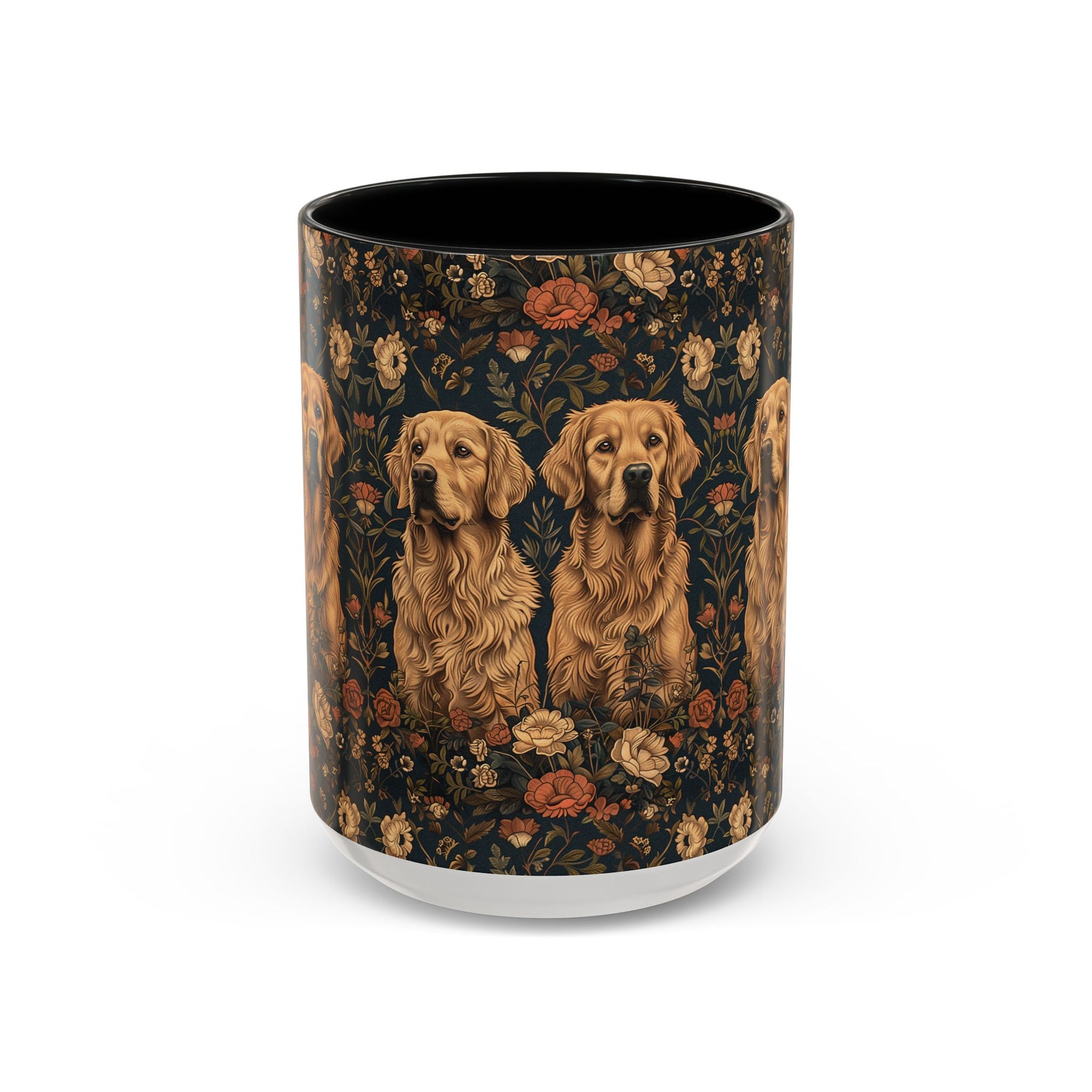 Fanciful Golden Paradise Blossom Accent Coffee Mug