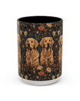 Fanciful Golden Paradise Blossom Accent Coffee Mug