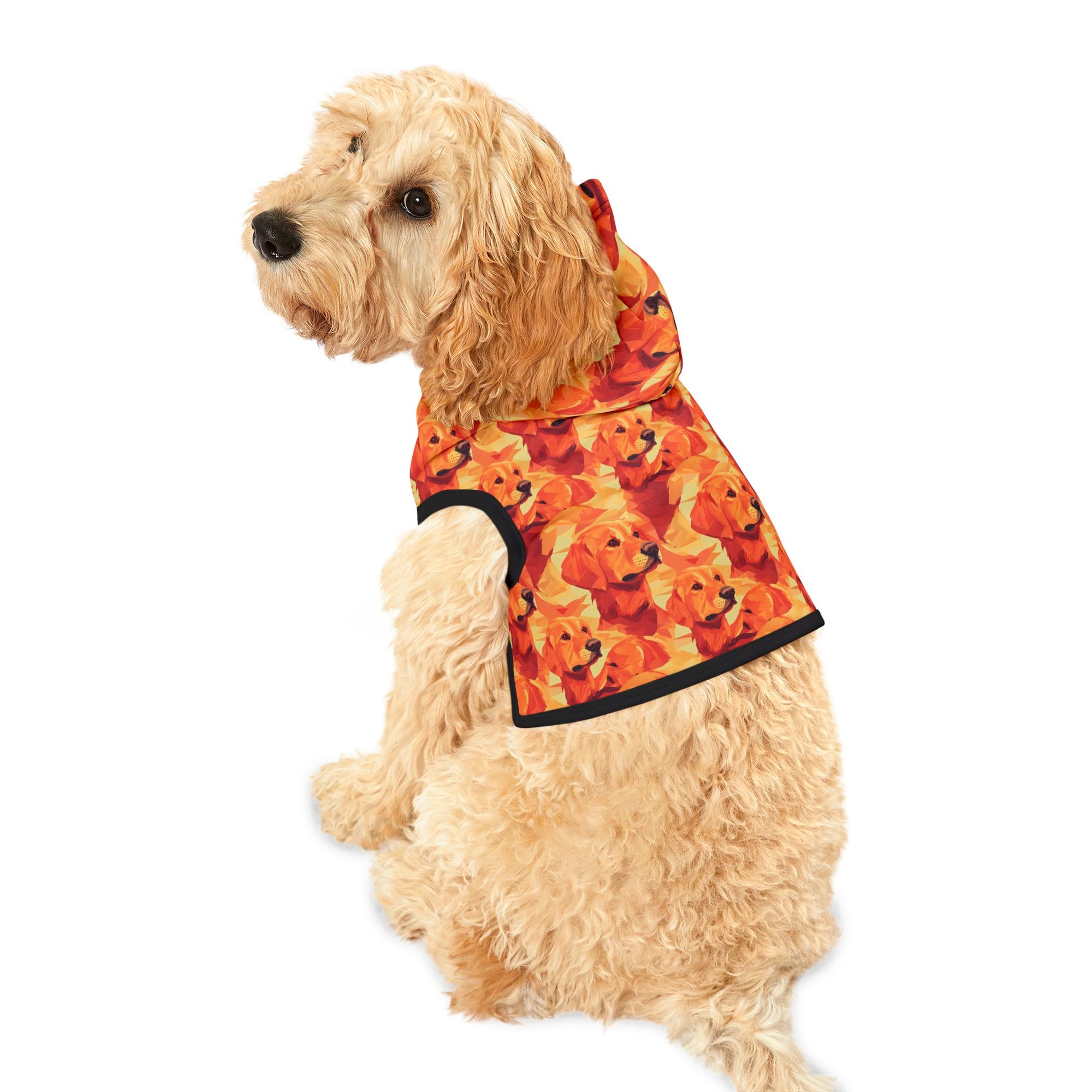 Golden Glamour Paws Pet Hoodie