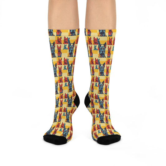 Dane-tastic Marvelous Mutt Mode Cushioned Crew Socks