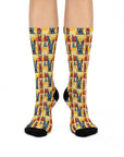 Dane-tastic Marvelous Mutt Mode Cushioned Crew Socks