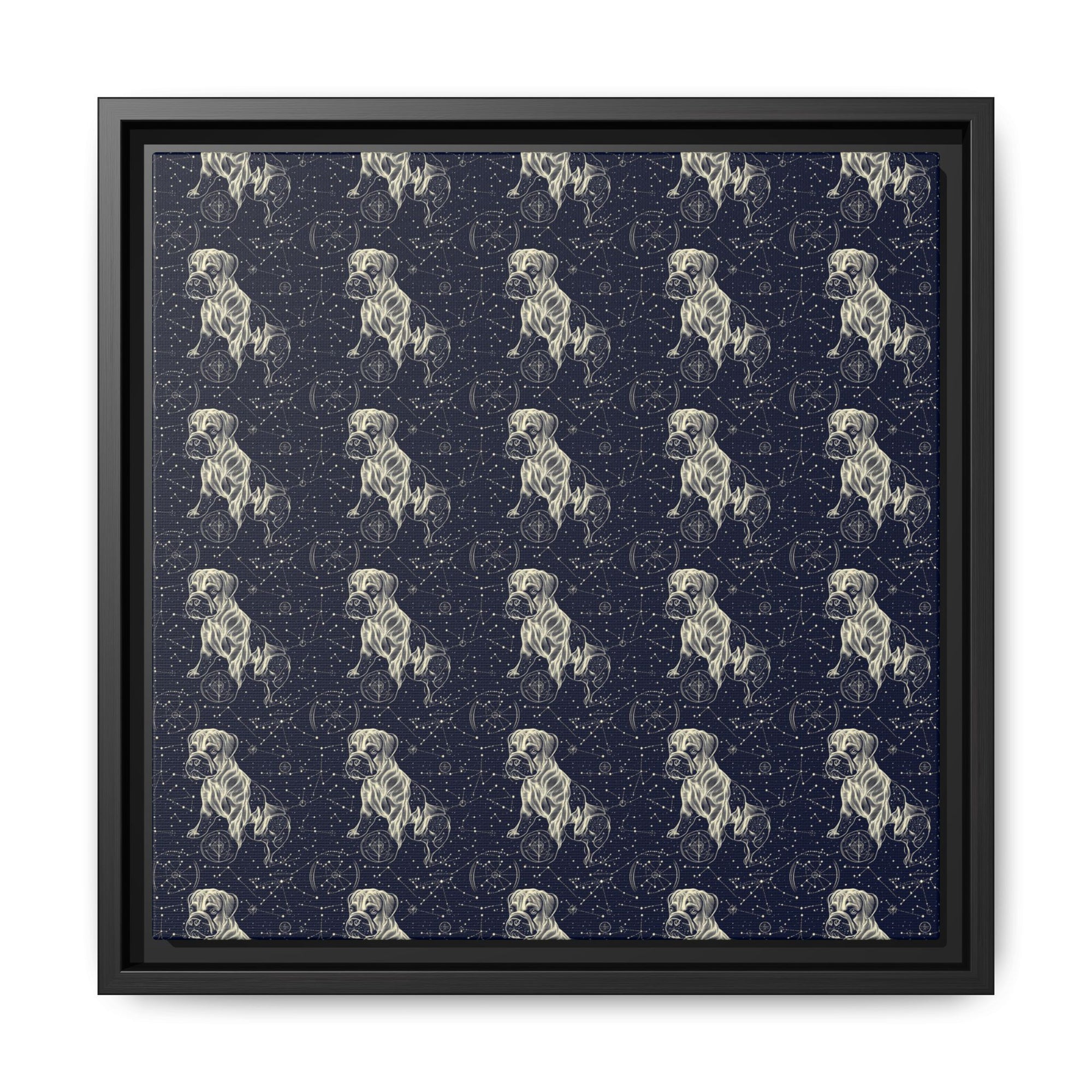 Celestial Boxer Bliss Matte Canvas, Framed