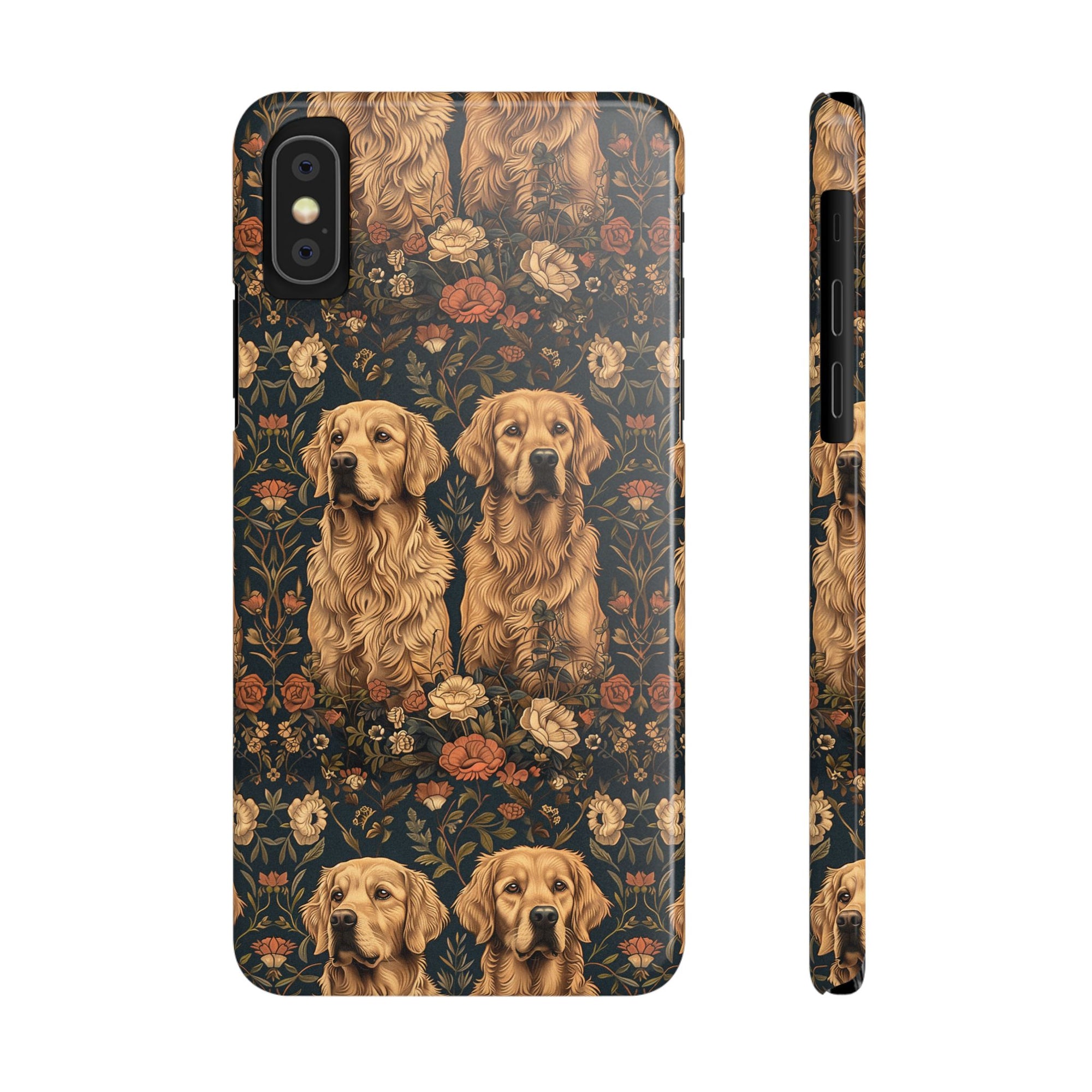 Fanciful Golden Paradise Blossom Slim Phone Cases