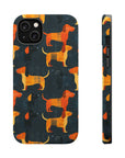 Dapper Dachshund Noir Glow Magnetic Tough Cases