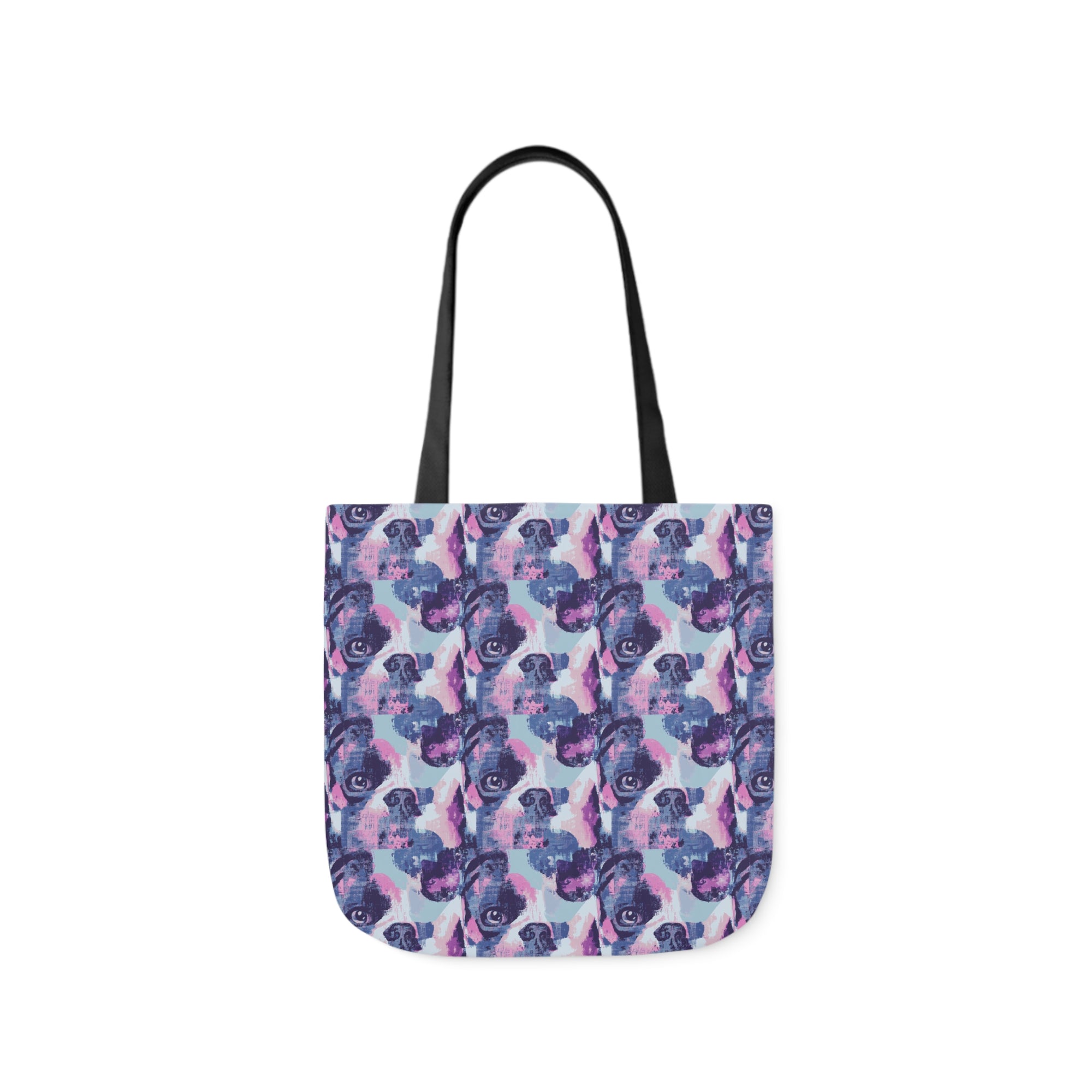 Funky Geometric Boxerista Canvas Tote Bag