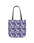 Funky Geometric Boxerista Canvas Tote Bag