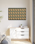 Blooming Goldie Glam Matte Canvas, Framed