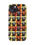 Whimsical Warhol Labrador Slim Phone Cases