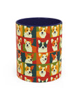 Corgi Chic Popart Pup Accent Coffee Mug