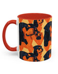 Rottweiler Chic Pawsitivity Accent Coffee Mug