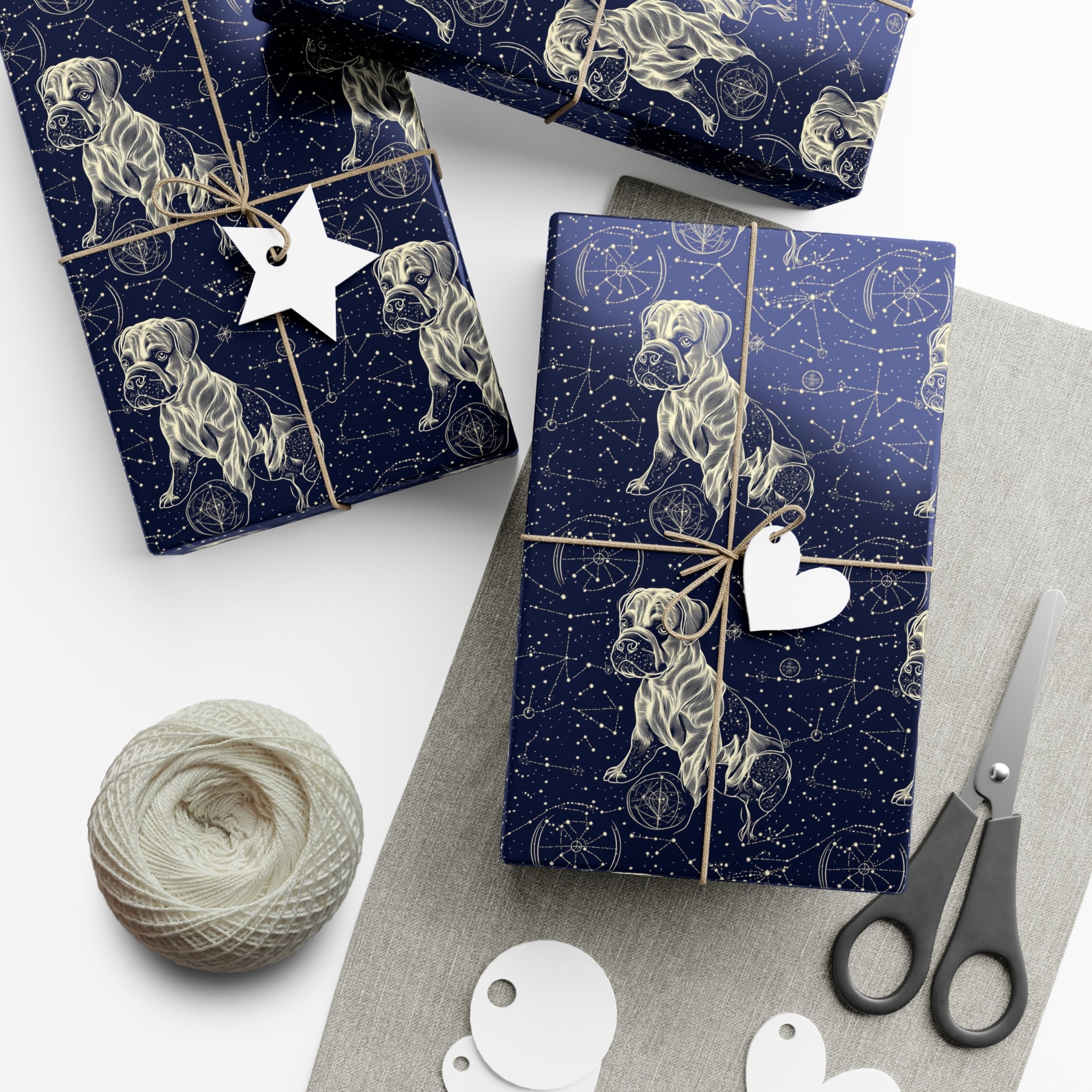 Celestial Boxer Bliss Gift Wrap Papers