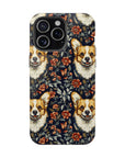 Floofy Corgi Blossom Blast Magnetic Tough Cases