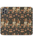 Beagle Blossom Bonanza Flip Cases