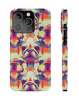 Glitchy Bulldog Blitz Slim Phone Cases