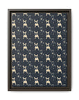 Frenchie Celestial Soar Matte Canvas, Framed