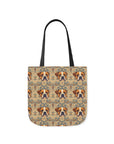 Bowtie Boxer Bliss Canvas Tote Bag