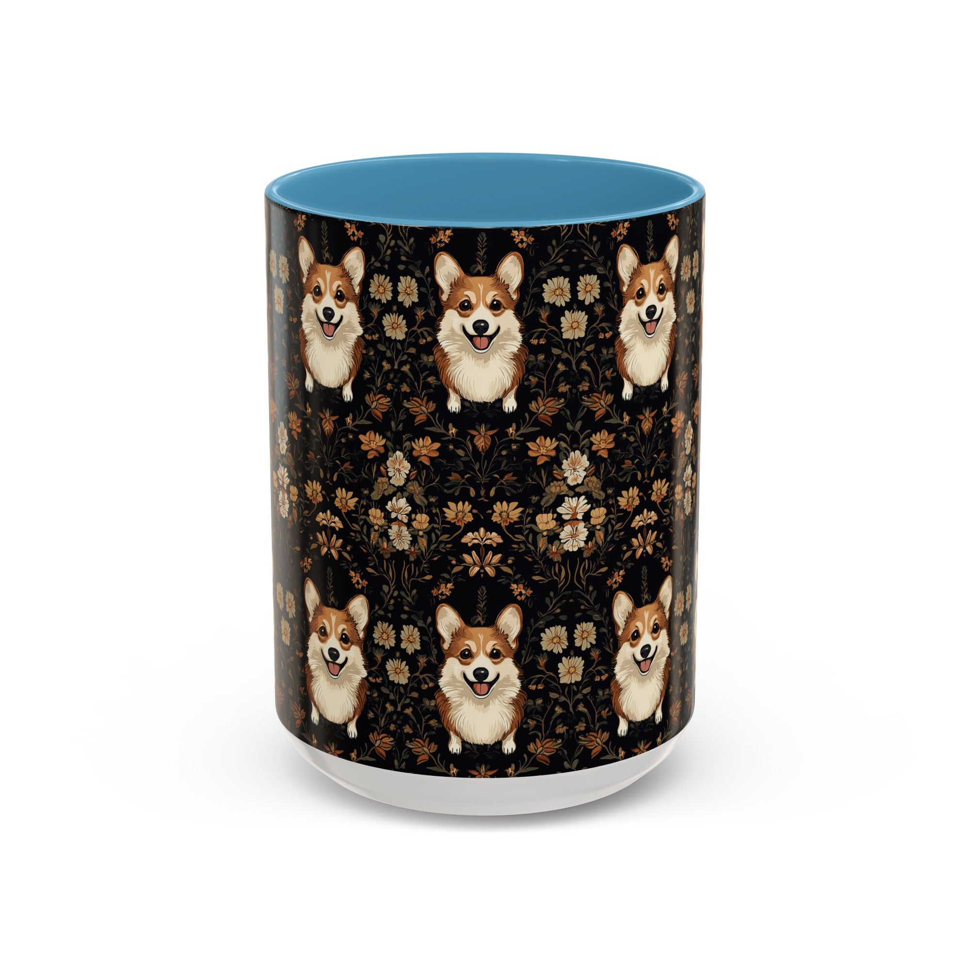 Nighttime Corgi Glow Stride Accent Coffee Mug