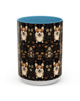 Nighttime Corgi Glow Stride Accent Coffee Mug