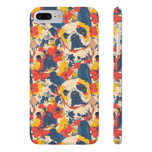 Bloom Pup Frenchietastic Splatter Slim Phone Cases