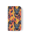 Impressionistic German Shepherds Flip Cases