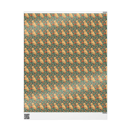 Blooming Goldie Glam Wrapping Paper