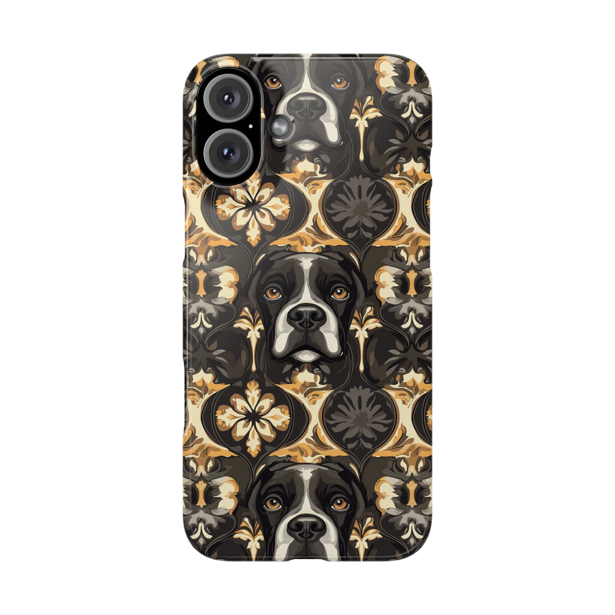 Manor Pup Boxer Royale Slim Phone Cases