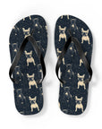 Frenchie Celestial Soar Flip Flops