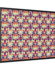 Glitchy Bulldog Blitz Matte Canvas, Framed